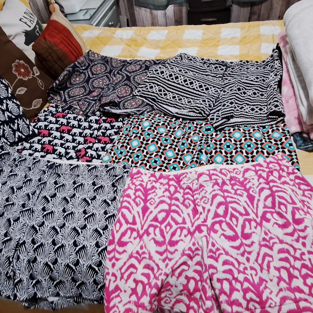 Colorful Patterned Shorts Collection